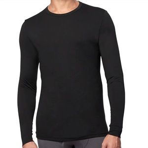 😎 NWOT Men’s 32 degrees Heat medium black athletic crew neck long sleeve…